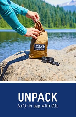 Гамак для кемпінгу ENO DoubleNest, 1-2 особи, спеціальне видання, кольори ATC Violett / Blaugrün (Sunshine)