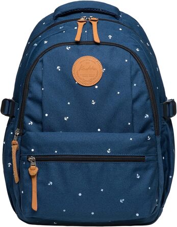 Жіночий рюкзак Kaukoo для студентів, ноутбука, подорожей. Колір: блакитний, модель Jnl-ks24-12