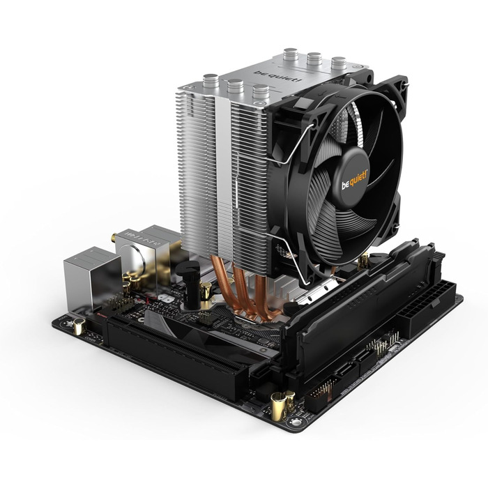 Система охолодження CPU be quiet! Pure Rock Slim 2, 130W TDP, 3 Heatpipes, 92mm вентилятор PWM, Slim Tower
