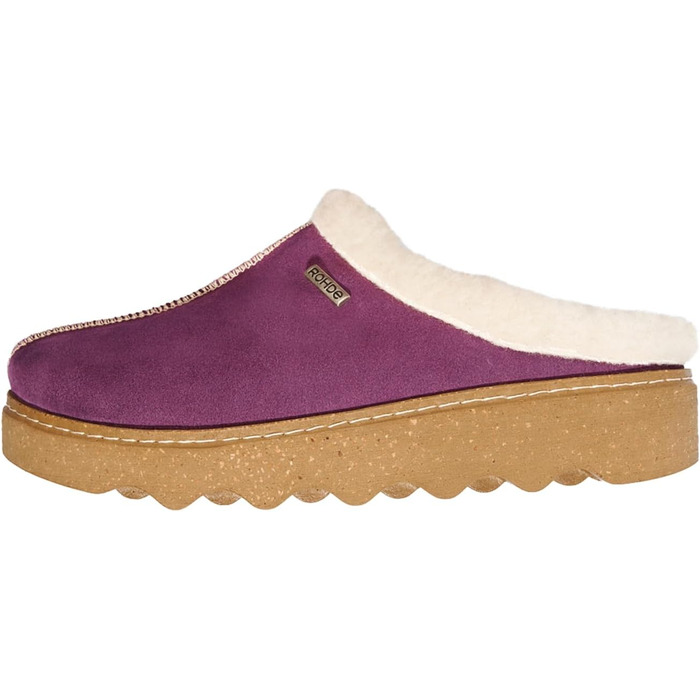 Rohde Foggia-D жіночі тапочки, сліпони, пухнасті, з повсті, тепла модель (39 EU, 59 Brombeere)