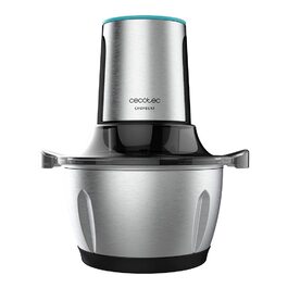 Подрібнювач овочів Cecotec ChopBeat 2000S 500W зі скляною чашею 500г, 2 швидкості, нержавіюча сталь