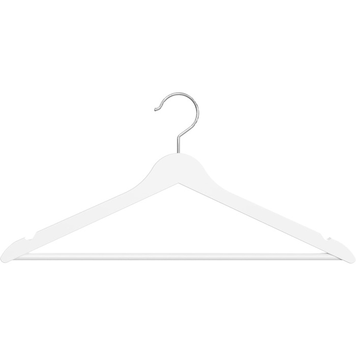 Плечики для одягу OGIVO з дерева, набір з 100 шт. – поворотний гачок 360°, вирізи на плечах, натуральне дерево (бук, береза, сосна, верба)