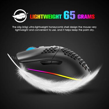 Ігрова комбінація клавіатури та миші MAGIC-REFINER: механічна клавіатура 62 клавіші, RGB-підсвітка, миша 12000 DPI, USB-C, для PC/Mac/Win (червоний перемикач)