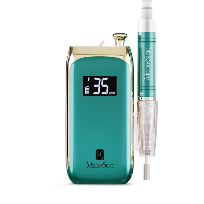 Професійний електричний набір для манікюру та педикюру MelodySusie, перезаряджається, для апаратного манікюру, бездротовий, зелений
