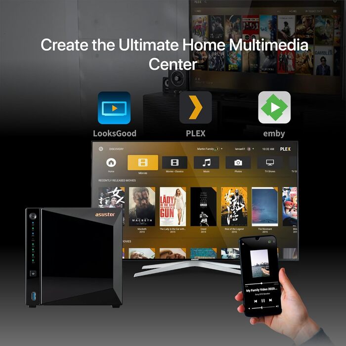 Asustor Drivestor 2 Lite AS1102TL: NAS сервер з 4 відсіками, 1 ГБ RAM DDR4, 1GbE порт, Quad Core процесор 1.7GHz (без дисків)