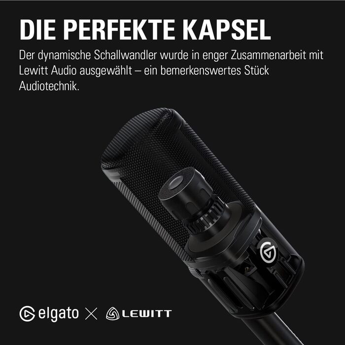 Елгато Wave DX – Динамічний XLR мікрофон з нирковою характеристикою, для подкастів, стрімінгу та трансляцій, без підсилювача, сумісний з Mac/PC