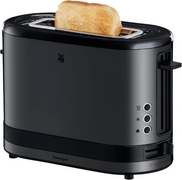 Тостер WMF Lono Silk з нержавіючої сталі, 2 слоти, XXL-насадка для бургерів, 7 рівнів підсмажування, LED-дисплей, знімний піддон для крихт, анти-відбитки, 900 Вт