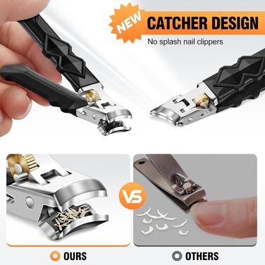 Манікюрний кусачок для товстих нігтів, 4 шт. срібного кольору