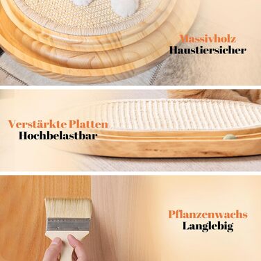 Кігтеточка CheerPals 2-в-1 для котів з натурального сизалю та м'яти, 43x33x3 см