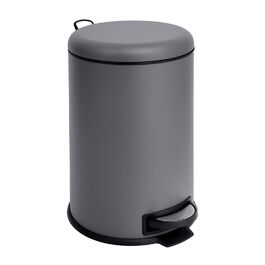 Сміттєве відро SVITA T20 з нержавіючої сталі, 20 літрів, з педаллю, сірого кольору