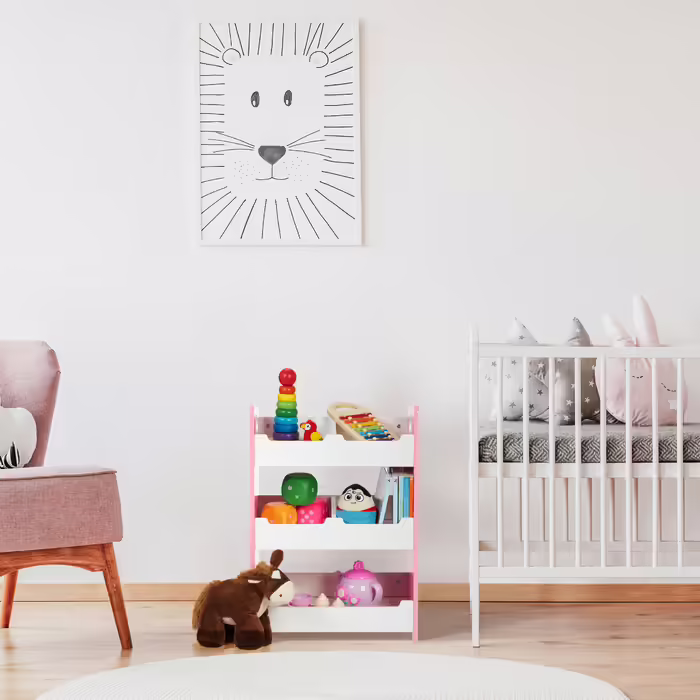 Relaxdays Children's Shelving Unit with 5 Compartments
