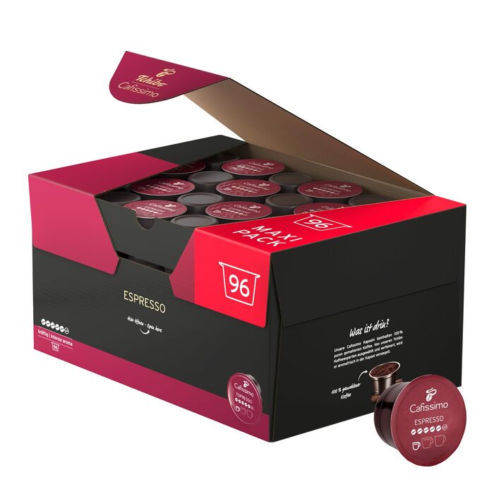 Капсули для кавомашини Tchibo Cafissimo Espresso kräftig, інтенсивний смак, 96 шт