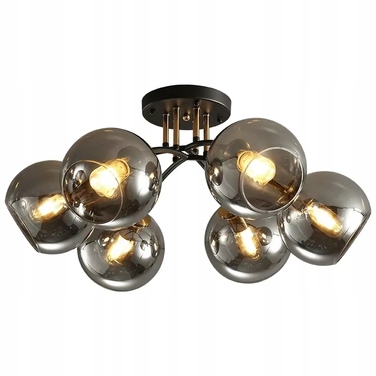 Підвісна люстра Krislamp MEGAN, 6 точок світла, цоколь E27