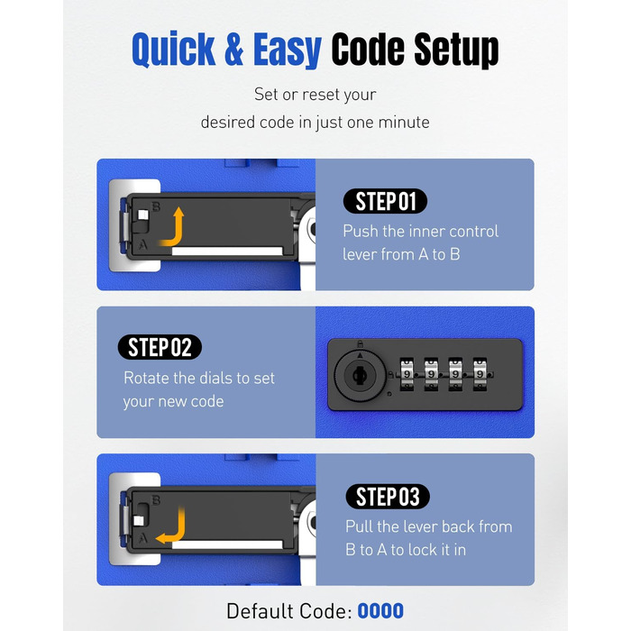 Шкафчик для ключів Uniclife на 60 позицій з комбінацією та ключовим замком, цифровий сейф, органайзер для ключів з регульованими полицями