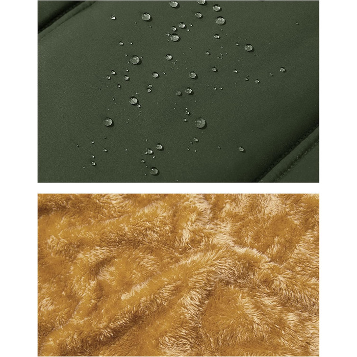 Чоловіча зимова куртка Magcomen з підкладкою з флісу, тепла, для відпочинку, термо, перехідна з багатьма кишенями (XXL, армійний зелений)