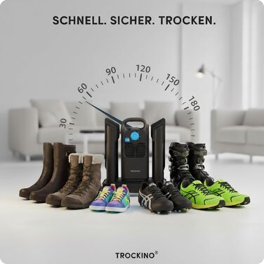 Сушарка для взуття 2 пари з таймером: для спортивного, туристичного, робочого та мото взуття - швидка, тиха та бережна