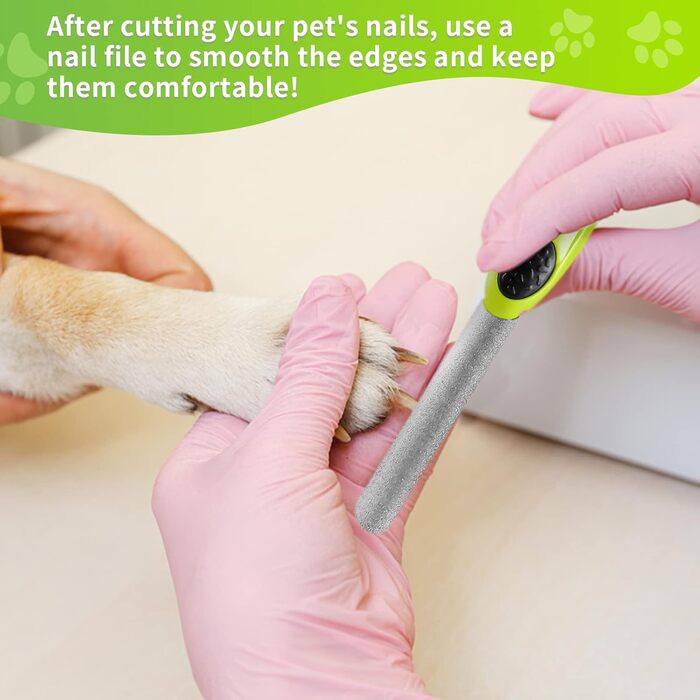 Професійні ножиці для обрізки кігтів собак та котів, великих та середніх порід, з напильником, висока якість