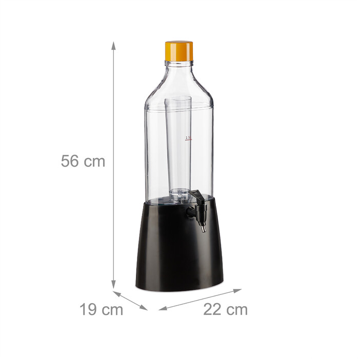 Relaxdays 1.1 L Drink Dispenser with Tap