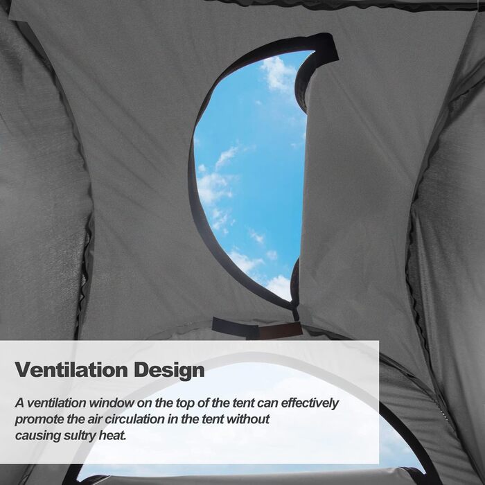 CLIPOP Portable Pop-Up Privacy Tent - Shower, Changing Room for Beach, Camping, Fishing, Hiking - Waterproof, UV Protection, with Carry Bag