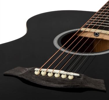 Електроакустична гітара Tiger ACG2-BK Set - Чорний колір, повний розмір, стандартна модель