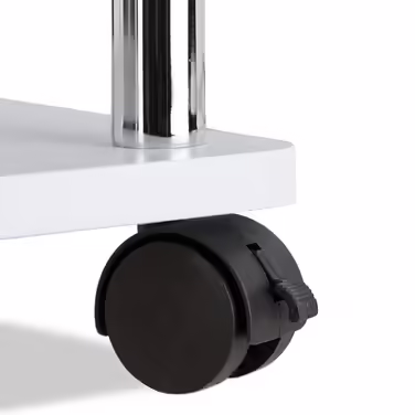 Relaxdays Rolling Bedside Table with 2 Tiers
