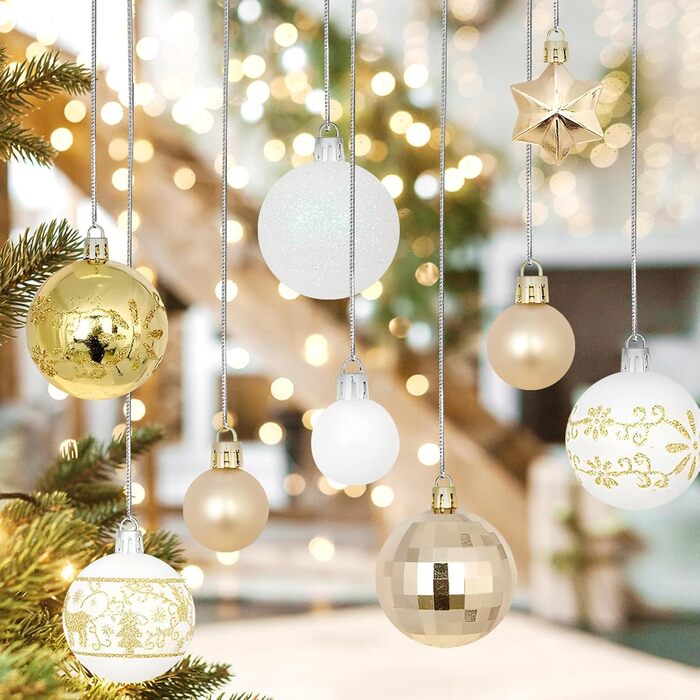 Набір прикрас на ялинку Гаоюн, 44 шт. - ялинкові кулі для святкування Різдва з родиною та друзями