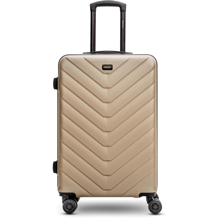 Набір валіз REDOLZ 3 шт. | Легкі дорожні валізи з ABS - для жінок/чоловіків, 4 колеса, TSA-замок (Essentials 07) | Розмір M (67 см)