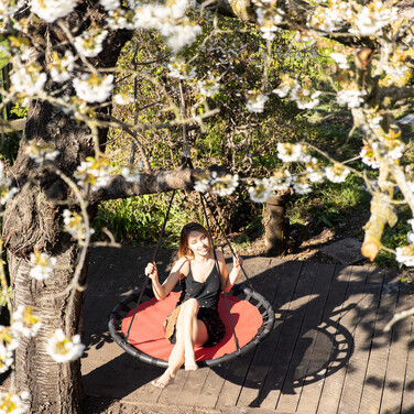 Relaxdays Hanging Nest Chair 120cm
