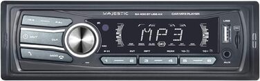 Автомобільна аудіосистема Majestic SA 400 BT USB AX з Bluetooth, MP3/WMA, USB/Micro SD, пульт ДУ, 100 Вт (25 Вт x 4), чорна
