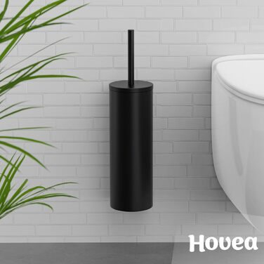 Набір щіток для унітазу Hovea (2 шт.) - чорний - силікон та метал - кріплення на стіну без свердління