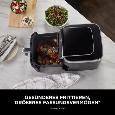 Фритюрниця повітряна Ninja Air Fryer MAX PRO 6.2L, сіра, AF180EU