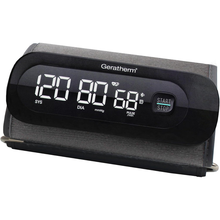 GERATHERM Cardio Connect – Цифровий тонометр на плечі з додатком та інтегрованою манжетою 22-32 см/Тонометр з визначенням аритмії/Вимірювач артеріального тиску