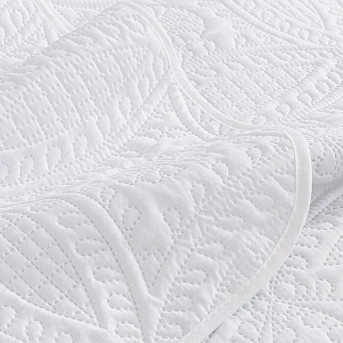 Комплект декоративних покривал Chezmoi Collection Austin (3 шт., Queen, білий)