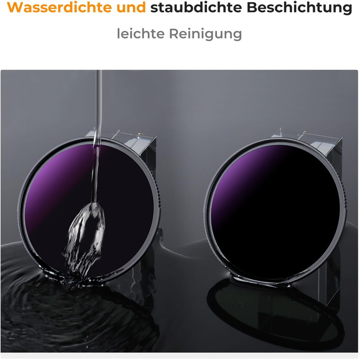 Фільтр K&F Concept Nano-X Serie 82mm ND1000000 - нейтральний фільтр (20 ступенів затемнення) для фотографії небесних явищ