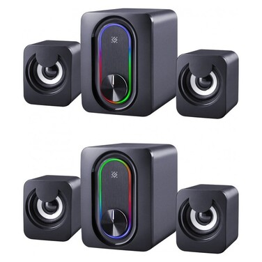 Комп'ютерні колонки 2.1 з LED-підсвіткою, USB, 11 Вт, Bluetooth