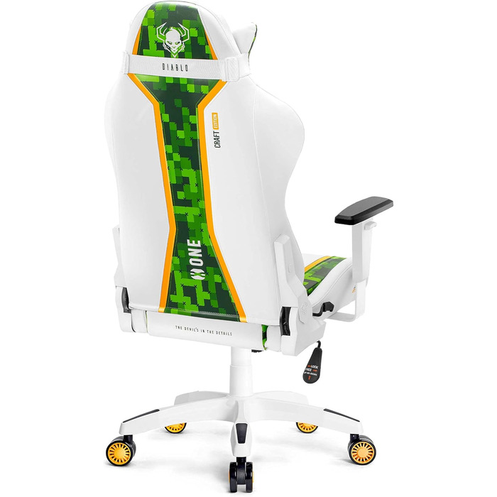 Ігрове крісло Diablo X-One 2.0 XL з ергономічним дизайном, регульованими підлокітниками, подушками для шиї та попереку, офісне крісло для геймерів, модель Craft King