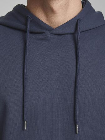 Чоловічий худі Jack & Jones JJ Basic Noos темно-синього кольору, розмір M