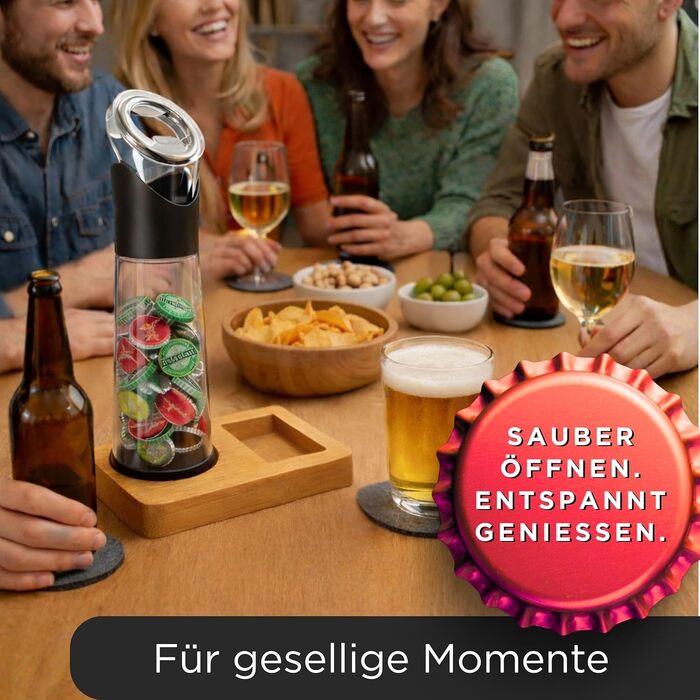 Відкривач для вина Wortek: професійний відкривач пляшок з тримачем для корок – ідеальний подарунок для поціновувачів вина