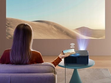 Проектор VIZIO TECH LED 46500 лм, Android TV 14, FHD 4K, сірий