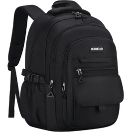 Чорний шкільний рюкзак для дівчат та жінок: стильний, місткий, для навчання та повсякденного використання