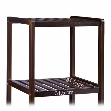 Relaxdays Bamboo Bathroom Shelf with 3 Shelves