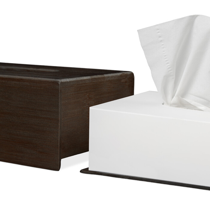 Relaxdays Cosmetic Tissue Box Bamboo Brown