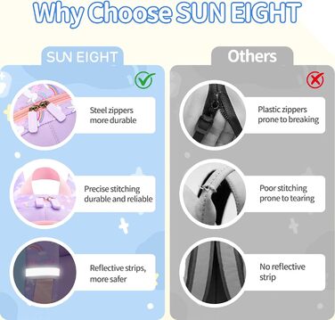 Дитячий рюкзак SUN EIGHT для хлопчиків та дівчаток: легкий, міцний, для садка, школи та подорожей (фіолетовий)