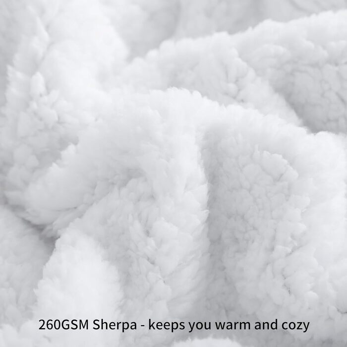 Aisbo Плед теплий та м'який з флісу Sherpa, 150x200 см, XL, теплий плед для дивана, кашеміровий, коричневий