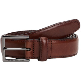 Шкіряний чоловічий ремінь Tommy Hilfiger Hudson 3.0 AM0AM13760, коричневий (Coffee Bean)