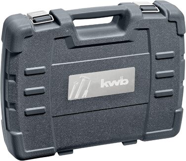 KWB набір інструментів 65 шт. у міцному кейсі з твердого пластику для дому, майстерні та мобільного використання
