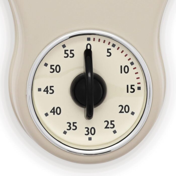 Acctim Kitchen Kitchen Timer, Plastic, Cream-Colored, Single Pack
