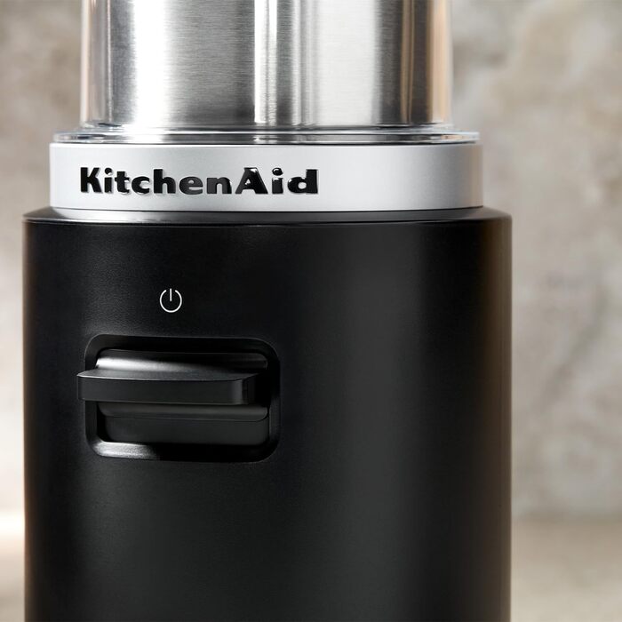 Кавомолка KitchenAid Go бездротова, 113 г, акумулятор, чорна – портативна кавомолка для свіжомеленого кави