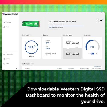 WD Green SN350 2TB NVMe SSD - Внутрішній SSD накопичувач M.2 2280, PCIe Gen3, QLC, до 3200 МБ/с