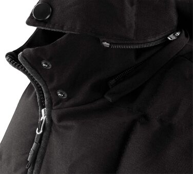 Жилет Normani Outdoor Sports з утеплювачем, вітронепроникний, з шкіряним патчем та капюшоном (S, темно-чорний)